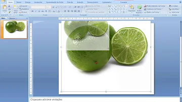 Como cortar uma imagem no power point?