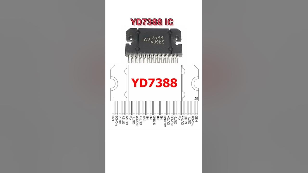 YD7388 IC PINOUT #akexperiment #electronics #pinout #YD7388 #7388 #