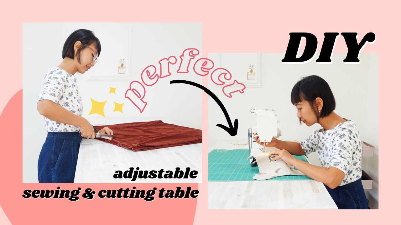 Build your own DIY cutting table for your sewing room - Stop