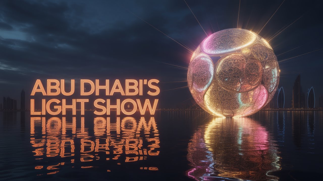 You Won't Believe the Beauty of Manar Abu Dhabi's Light Art Exhibition on Lulu Island
