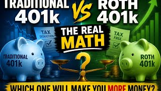 TRADITIONAL 401k VS ROTH 401k - The Real Math (Which One Will Make You More Money?)