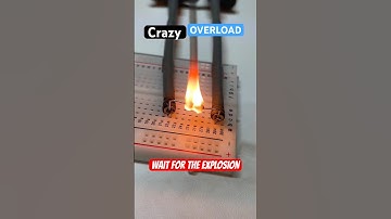 Mindboggling Overload and Explosion of Resistor with too Much Voltage #explosion #electrician #viral