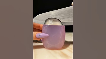 Slicing Taaffeite Crystal Jelly 💜🍯 ASMR | Clear Honey Drip