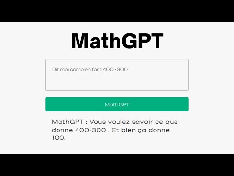 Créer Une application comme ChatGPT en javascript : MathGPT | Demo