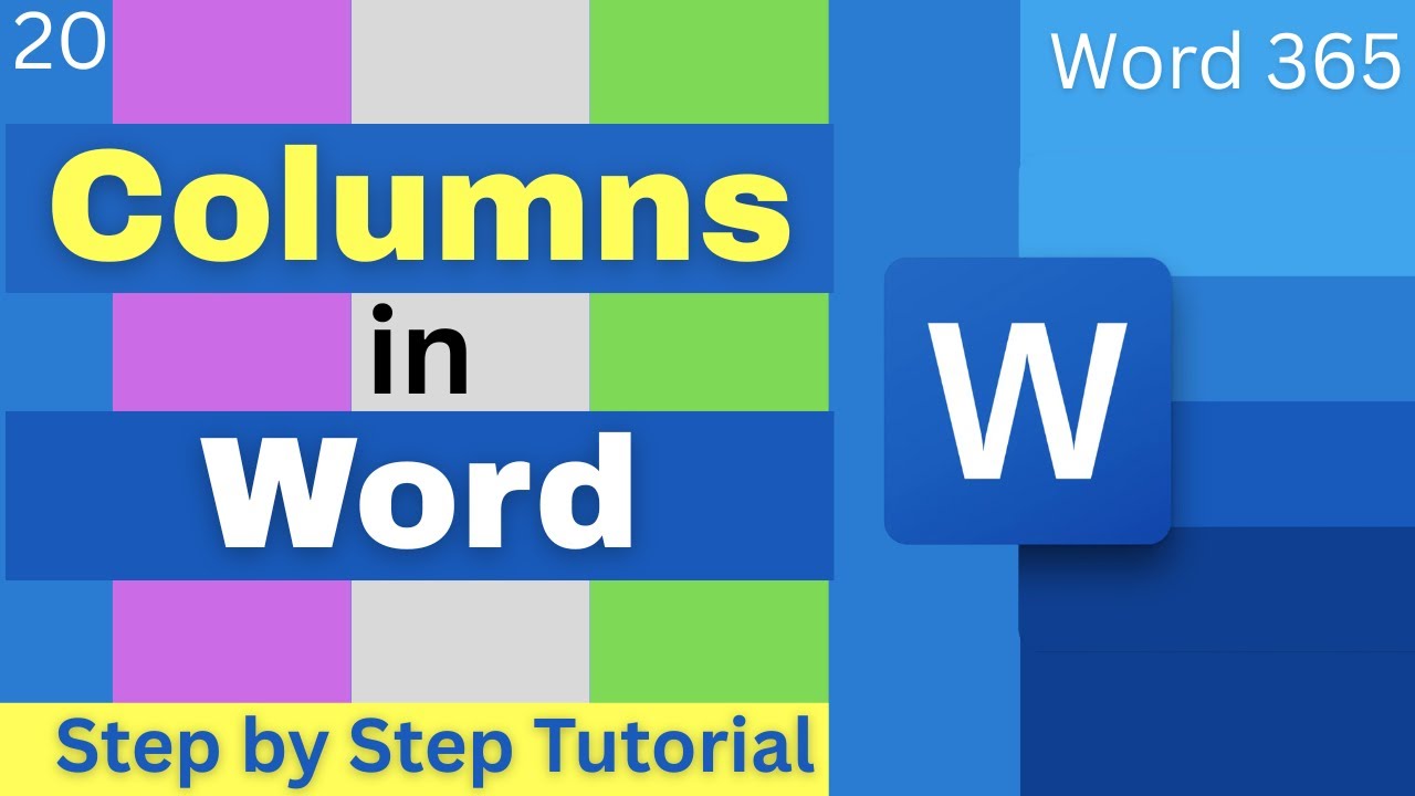 How to Add and Format Columns in Microsoft Word | Word Tutorial for ...