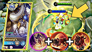 AGGRESIVE MINOTAUR ROTATION ft LUO YI!!🔥EASY WIN! MINOTAUR GAMEPLAY SOLO RANK ZuruPlaysML MLBB