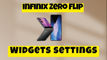 Add Widgets to home screen infinix Zero Flip || How to add widgets || Widgets settings
