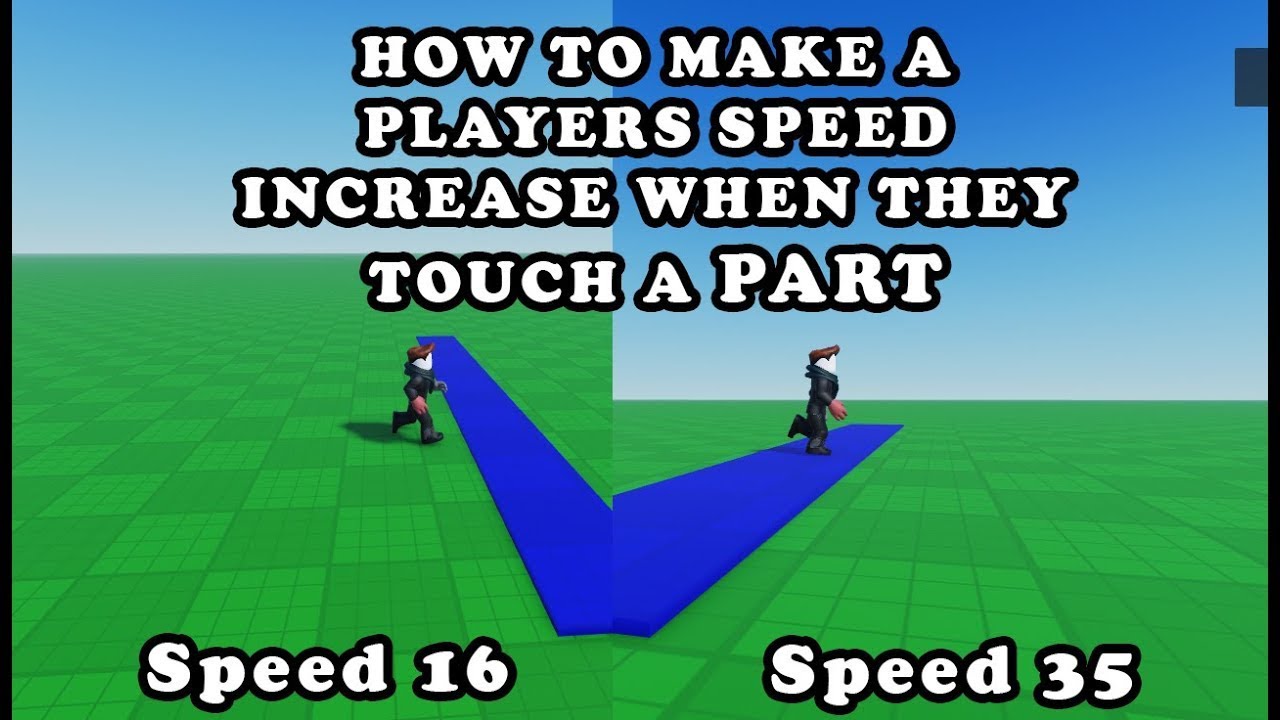 HOW TO MAKE A PLAYERS SPEED INCREASE WHEN THEY TOUCH A PART 🛠️ - YouTube