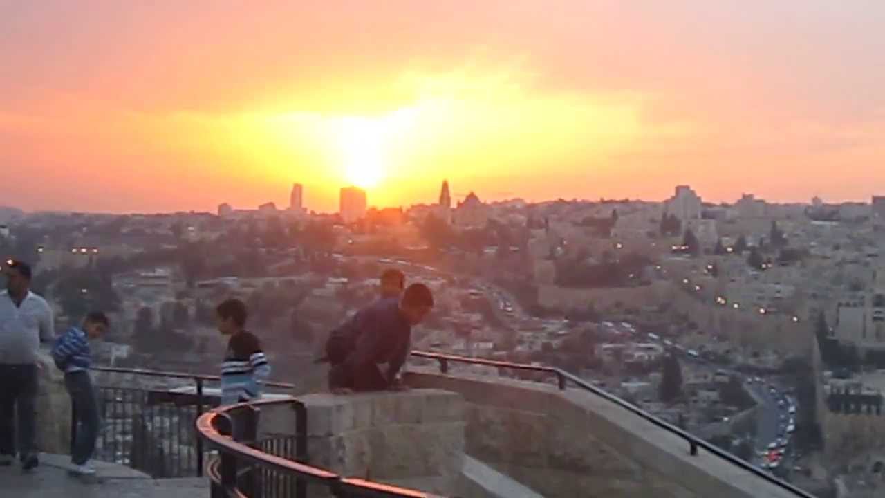 Sunset at the Mount of Olives YouTube