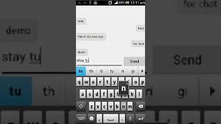 Android Simple Chat Application Design part 1 screenshot 1