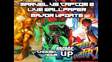 Marvel vs Capcom 2 live wallpaper update for Arcade1up PROGRESS