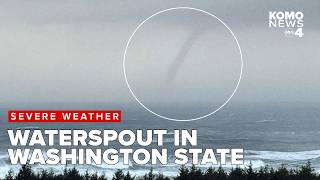Waterspout spotted off Washington coast after bomb cyclone wreaks havoc across region