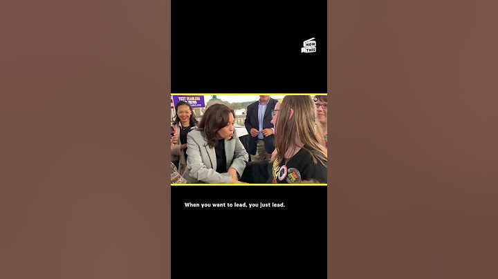 Kamala Harris Offers Words of Encouragement to Young Girl
