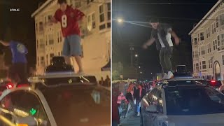 VIDEO: Waymos stalled in San Francisco as people climb, flip off from robotaxis