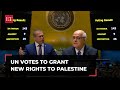 Un general assembly approves resolution granting palestine new rights