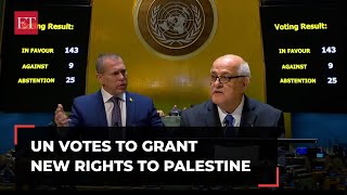 UN General Assembly approves resolution granting Palestine new rights