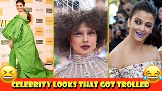 Unusual Celebrity Fashion looks that got trolled | Awkward moments | Priyanka, Deepika, Ranveer