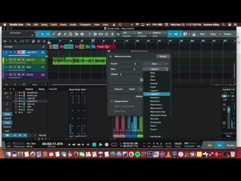 Setting Up Metronome (Click Track)
