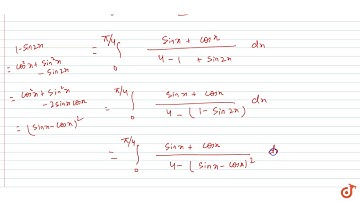 JEE MAINS 2018 `int_0^(pi/4)((sinx+cosx)/(3+sin2x))dx`