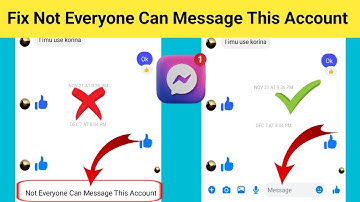 How to Fix Not Everyone Can Message This Account On Facebook Messenger Problem Solved
