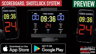Preview: Basketball Scoreboard, Shotclock & Remote Control Apps (iOS & Android) screenshot 2