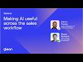 Making AI useful across the sales workflow