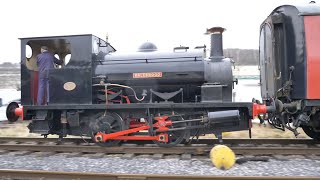 Rowsley South Station Part 3 Hudswell Clarke    Works No 750 Waleswood 0-4-0ST arrives by East Midlands Walks 458 views 2 months ago 4 minutes, 15 seconds