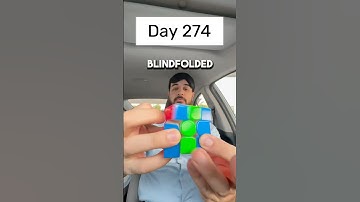Day 274 of solving the Rubik’s cube blindfolded every single day until I break the National Record.