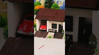 Incredible tiny mini house made with tiny mini bricks #miniature #diy