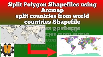 Splitting a World Countries Shapefile to Individual Countries in single click with ArcGIS