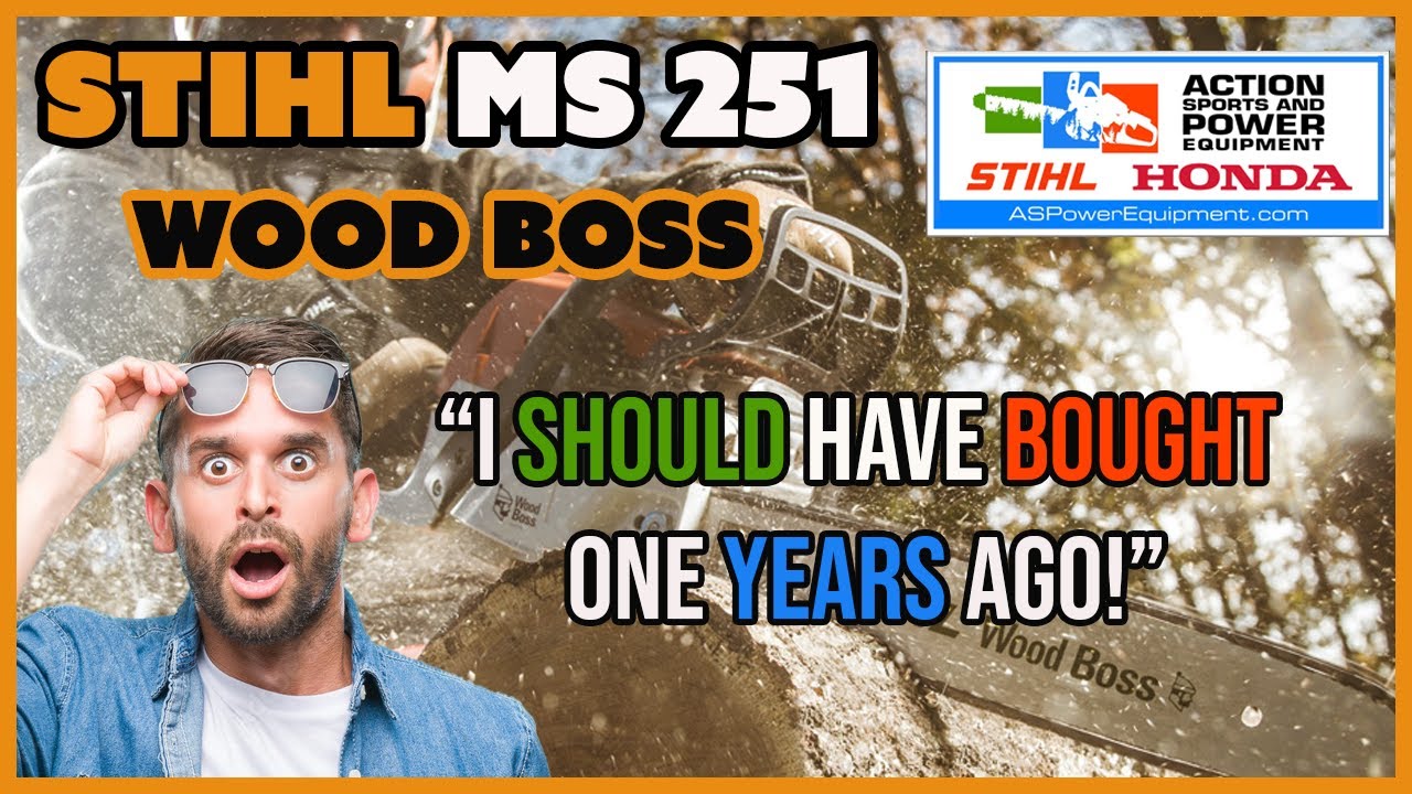 The STIHL MS 251 WOOD BOSS® Chainsaw is a real powerhouse - YouTube