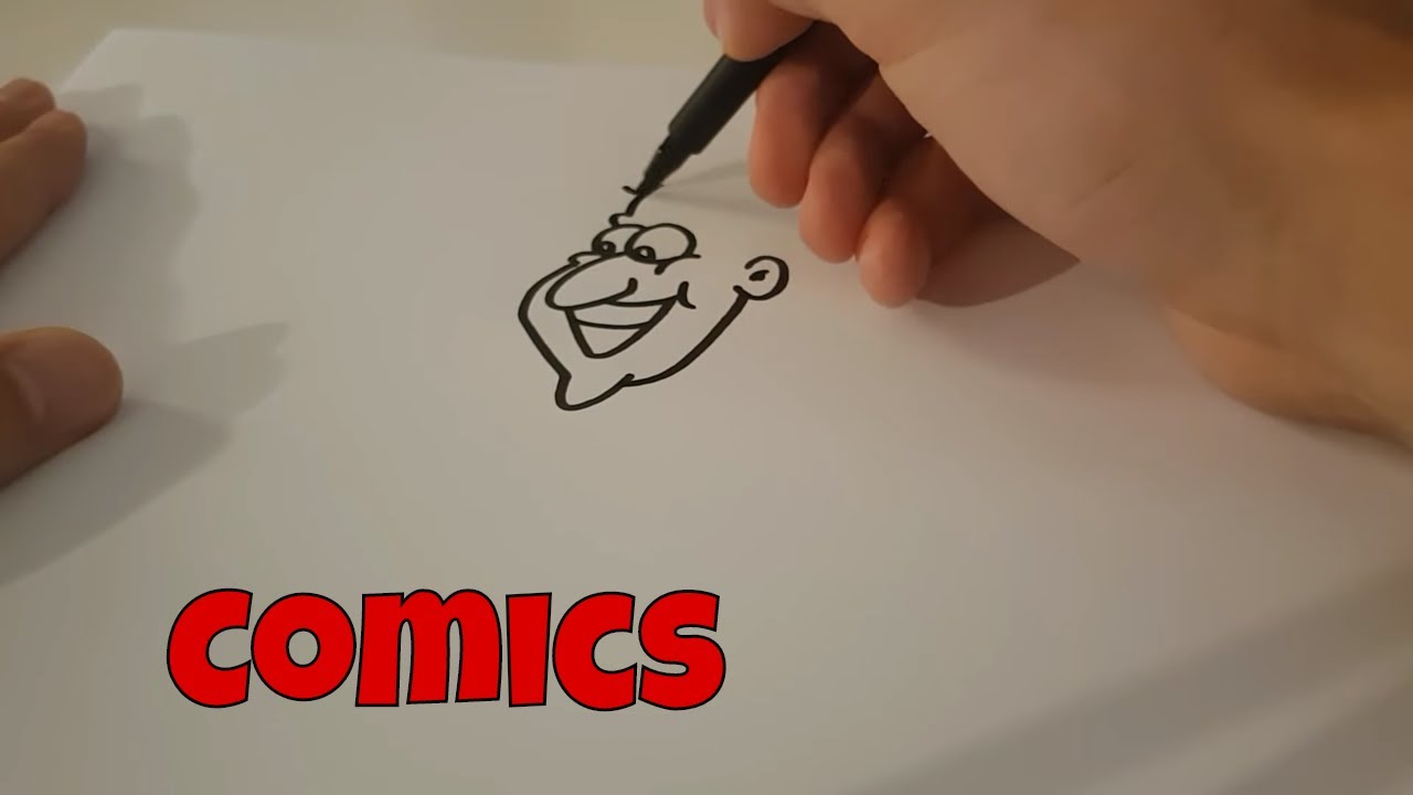 Mann Comic Gesicht Zeichnen Cartoons Zeichnen Lernen Fur Kinder Youtube