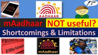 Limitation of mAadhaar | Why mAadhaar will NOT WORK !!! screenshot 2