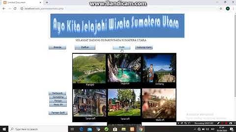 RANCANGAN SISTEM INFORMASI PARIWISATA SUMUT BERBASIS WEB