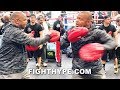 ROY JONES JR. TEACHES SIGNATURE MOVES; DROPS GEMS ON "COLDEST" STRAIGHT RIGHT/LEFT HOOK COMBO