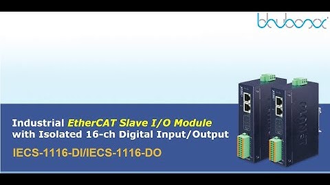 IECS-1116-DI Industrial EtherCAT Slave I/O Module with Isolated 16-ch Digital Input