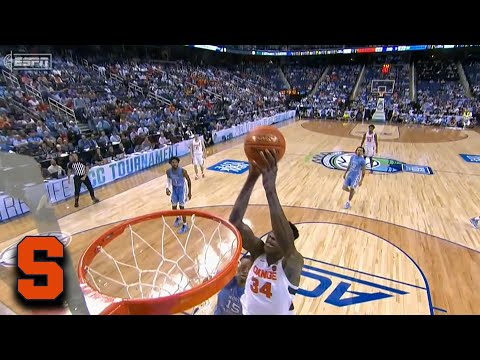 Syracuse&#039;s Bourama Sidibe Hammers The Rim On Alley-Oop