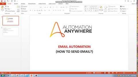 EMAIL AUTOMATION IN AUTOMATION ANYWHERE 10.5