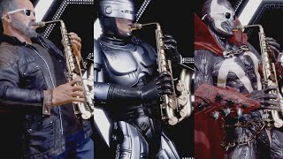 MK11 All Characters Play The Saxophone  Jax FRIENDSHIP