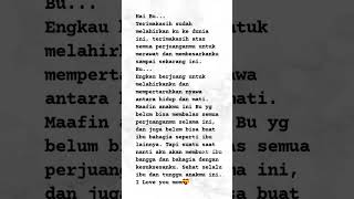 surat untuk ibu
