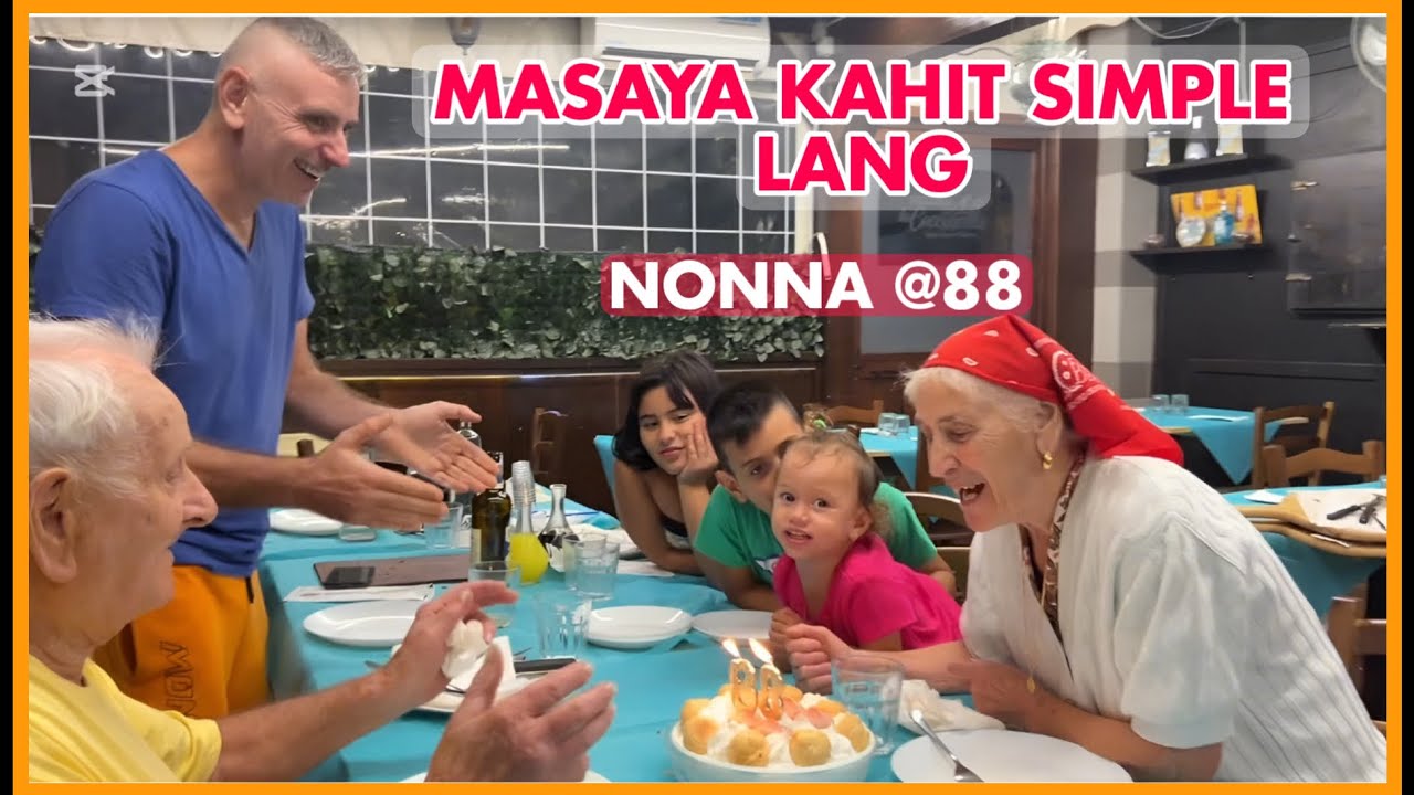 CELEBRATING NONNA’S 88th BIRTHDAY WITH FAMILY 🇮🇹 🇵🇭 