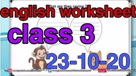 Class 3 english worksheet on oct 23-kite victers std 3 worksheet 23-10-20