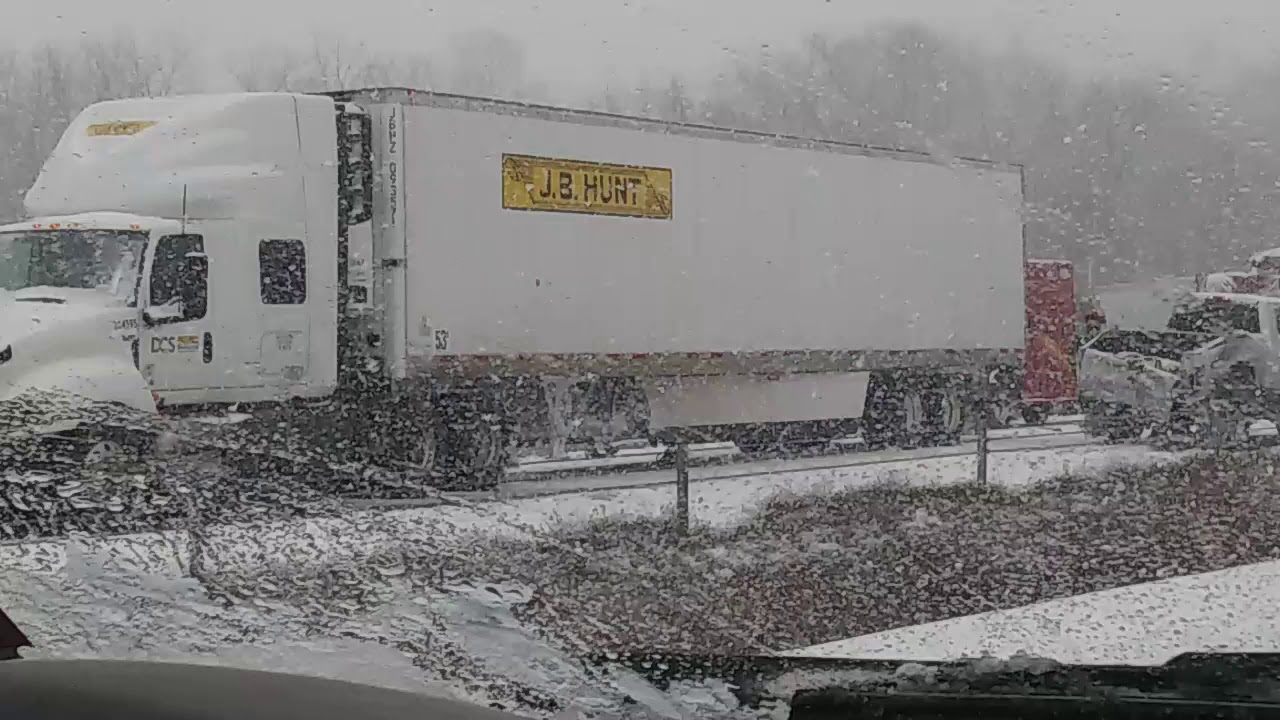 Fatal Accident I70 Oak Grove Missouri 47 Car Pile Up In MidWest Snow Storm YouTube