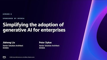AWS re:Invent 2023 - Simplifying the adoption of generative AI for enterprises (AIM209)