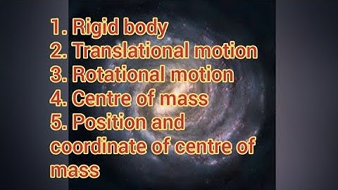 Manipuri 11 Physics: 5.01 System of Particles and Rotational Motion