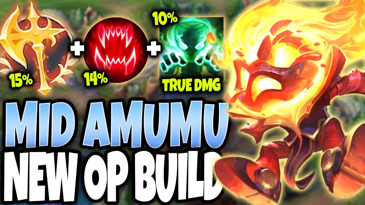 *NEW OP BUILD* Conqueror + Ravenous = AMUMU MONSTROUS HEAL 🔥 LoL Mid