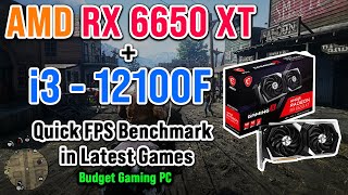 RX 6500 XT + i3 12100F | Budget 60FPS Gaming PC | Quick Benchmark 2024