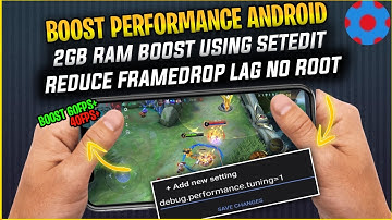BOOST PERFORMANCE ANDROID NO ROOT- 2GB RAM BOOST | SETEDIT SYSTEM CODE