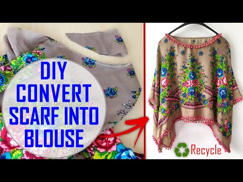 Video: How To Sew A Blouse From A Scarf