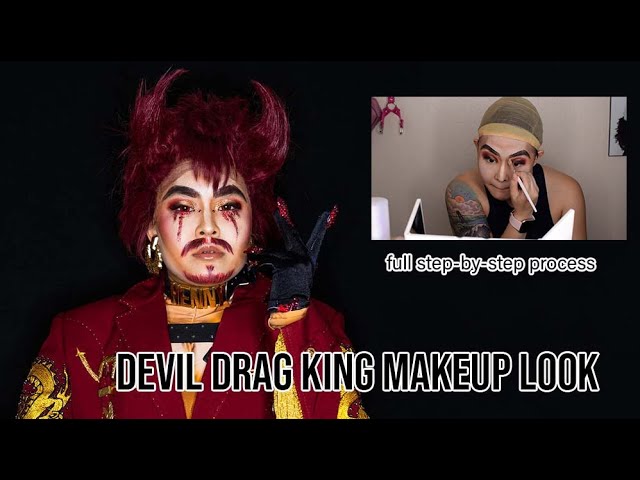 Devil Demon Daddy Drag King Makeup